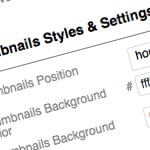 Thumbnail Scroller - Thumbnails Styles & Settings