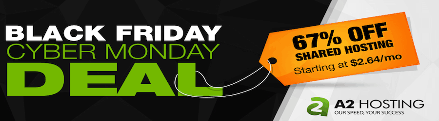 A2 Hosting - up to 67% off Black Friday deal