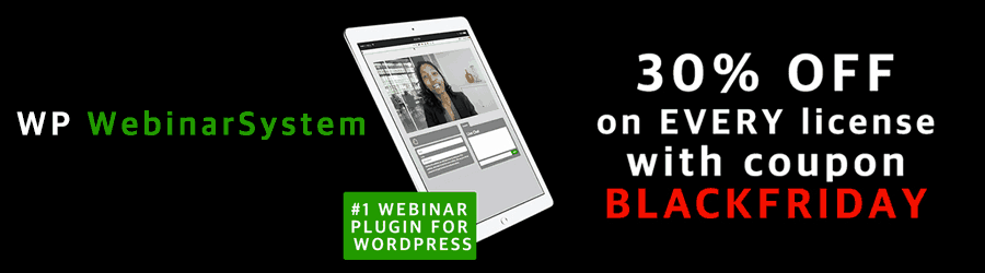 WP WebinarSystem - 30% off