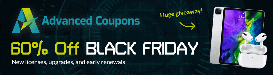 Advanced Coupons - Black Friday 60% discount