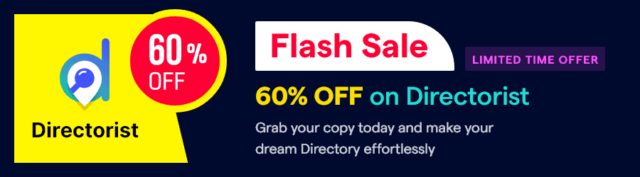 Directorist - 60% Off Black Friday
