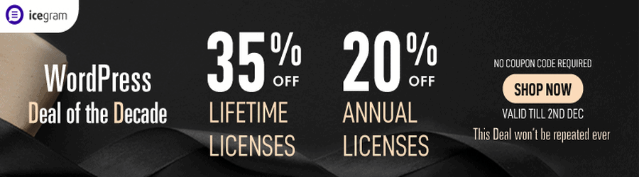 Icegram - Black Friday 35% discount