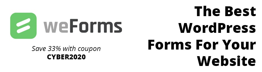 weForms - 33% off