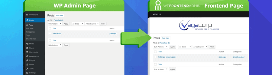 WP Frontend Admin - 30% off