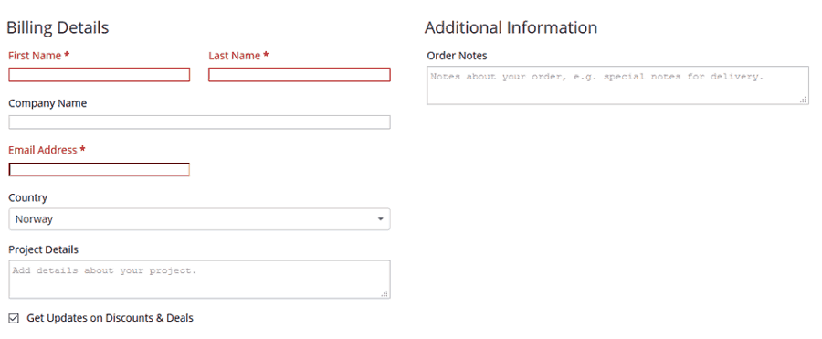 Use Short Forms and Painless User Registration at your WooCommerce store