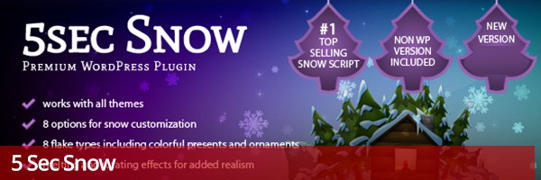 5sec Snow WordPress plugin
